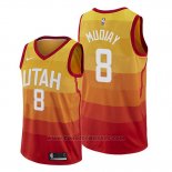 Maglia Utah Jazz Emmanuel Mudiay #8 Citta Arancione
