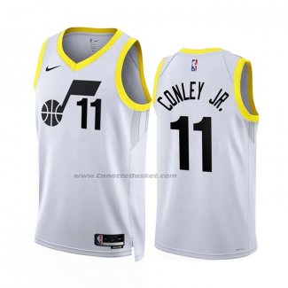 Maglia Utah Jazz Mike Conley JR. #11 Association 2022-23 Bianco