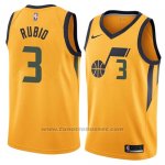 Maglia Utah Jazz Rubio #3 Citta 2017-18 Giallo