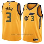 Maglia Utah Jazz Rubio #3 Citta 2017-18 Giallo