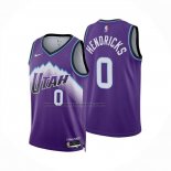 Maglia Utah Jazz Taylor Hendricks No 0 Icon 2025-26 Viola
