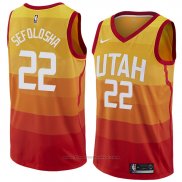 Maglia Utah Jazz Thabo Sefolosha #22 Citta 2018 Giallo