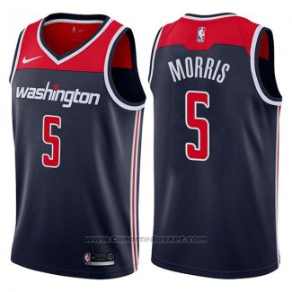 Maglia Washington Wizards Markieff Morris #5 Statement 2017-18 Blu