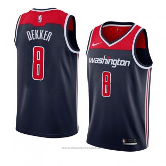 Maglia Washington Wizards Sam Dekker #8 Statement 2018 Nero