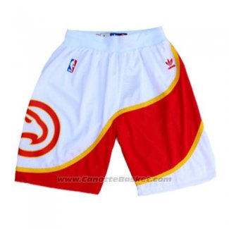 Pantaloncini Atlanta Hawks Hardwood Classics Bianco