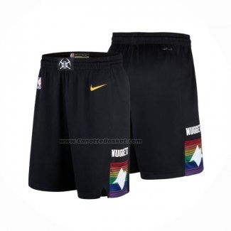 Pantaloncini Denver Nuggets Citta 2025-26 Nero