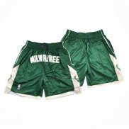 Pantaloncini Milwaukee Bucks Just Don Verde