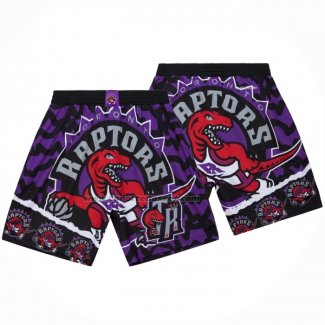 Pantaloncini Toronto Raptors Mitchell & Ness Nero Viola