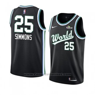 Maglia 2019 Rising Star Ben Simmons #25 World Nero