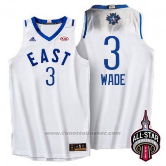 Maglia All Star 2016 Dwyane Wade #3 Bianco