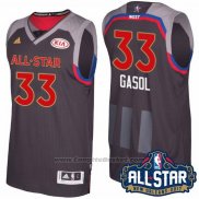 Maglia All Star 2017 Memphis Grizzlies Marc Gasol #33 Nero