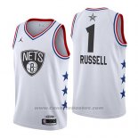 Maglia All Star 2019 Brooklyn Nets Dangelo Russell #1 Bianco