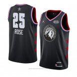 Maglia All Star 2019 Minnesota Timberwolves Derrick Rose #25 Nero