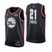 Maglia All Star 2019 Philadelphia 76ers Joel Embiid #21 Nero