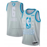 Maglia All Star 2022 Los Angeles Lakers LeBron James #6 Grigio