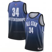 Maglia All Star 2023 Milwaukee Bucks Giannis Antetokounmpo #34 Blu