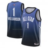Maglia All Star 2023 New Orleans Pelicans Zion Williamson #1 Blu