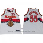 Maglia Atlanta Hawks Dikembe Mutombo #55 Retro Bianco