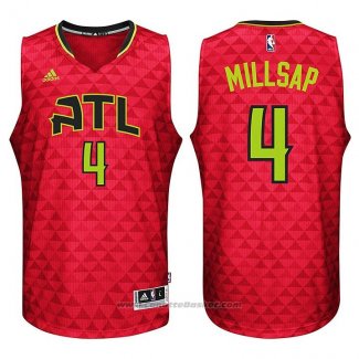 Maglia Atlanta Hawks Paul Millsap #4 Rosso