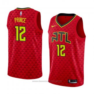 Maglia Atlanta Hawks Taurean Prince #12 Statement 2017-18 Rosso