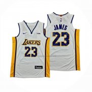Maglia Bambino Los Angeles Lakers Lebron James No 23 Association Bianco