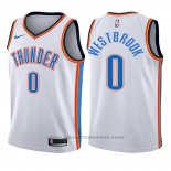 Maglia Bambino Oklahoma City Thunder Russell Westbrook #0 Association 2017-18 Bianco