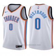 Maglia Bambino Oklahoma City Thunder Russell Westbrook #0 Association 2017-18 Bianco