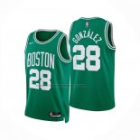 Maglia Boston Celtics Hugo Gonzalez No 28 Icon 2025-26 Verde