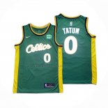 Maglia Boston Celtics Jayson Tatum #0 2022-23 Verde