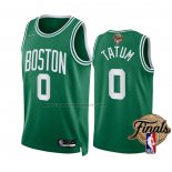 Maglia Boston Celtics Jayson Tatum #0 Icon 2022 NBA Finals Verde