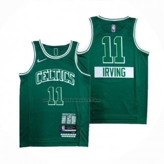 Maglia Boston Celtics Kyrie Irving NO 11 Citta 2021-22 Verde