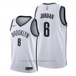 Maglia Brooklyn Nets Deandre Jordan #8 Association Bianco