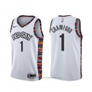 Maglia Brooklyn Nets Jamal Crawford #1 Citta Bianco