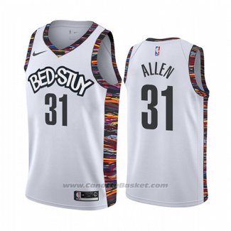 Maglia Brooklyn Nets Jarrett Allen #31 Citta Bianco