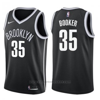 Maglia Brooklyn Nets Trevor Booker Icon #35 2017-18 Nero