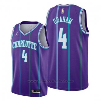 Maglia Charlotte Hornets Devonte' Graham #4 Classic 2019-20 Viola