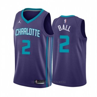 Maglia Charlotte Hornets LaMelo Ball #2 Statement 2020-21 Viola