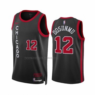 Maglia Chicago Bulls Ayo Dosunmu #12 Citta 2023-24 Nero