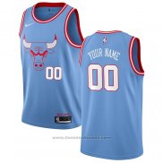 Maglia Chicago Bulls Citta Personalizzate Blu