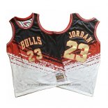 Maglia Chicago Bulls Michael Jordan Mitchell & Ness Nero Rosso