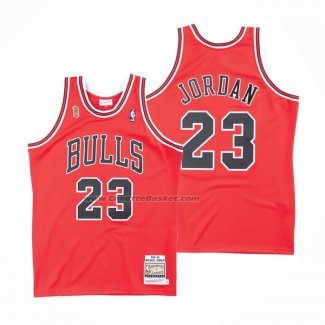 Maglia Chicago Bulls Michael Jordan NO 23 Mitchell & Ness 1995-96 Rosso