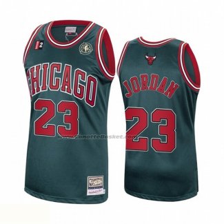 Maglia Chicago Bulls Michael Jordan NO 23 Mitchell & Ness 1997-98 Verde