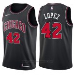 Maglia Chicago Bulls Robin Lopez #42 Statement 2017-18 Nero