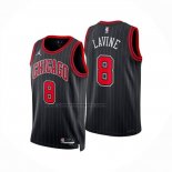Maglia Chicago Bulls Zach Lavine No 8 Statement 2024-25 Nero