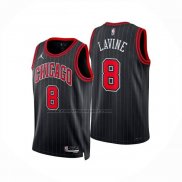 Maglia Chicago Bulls Zach Lavine No 8 Statement 2024-25 Nero