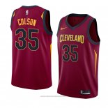 Maglia Cleveland Cavaliers Bonzie Colson #35 Icon 2018 Rosso