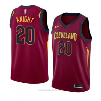 Maglia Cleveland Cavaliers Brandon Knight #20 Icon 2018 Rosso