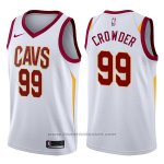 Maglia Cleveland Cavaliers Jae Crowder #99 Swingman Association 2017-18 Bianco