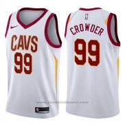 Maglia Cleveland Cavaliers Jae Crowder #99 Swingman Association 2017-18 Bianco