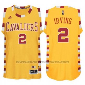 Maglia Cleveland Cavaliers Kyrie Irving #2 Retro Giallo